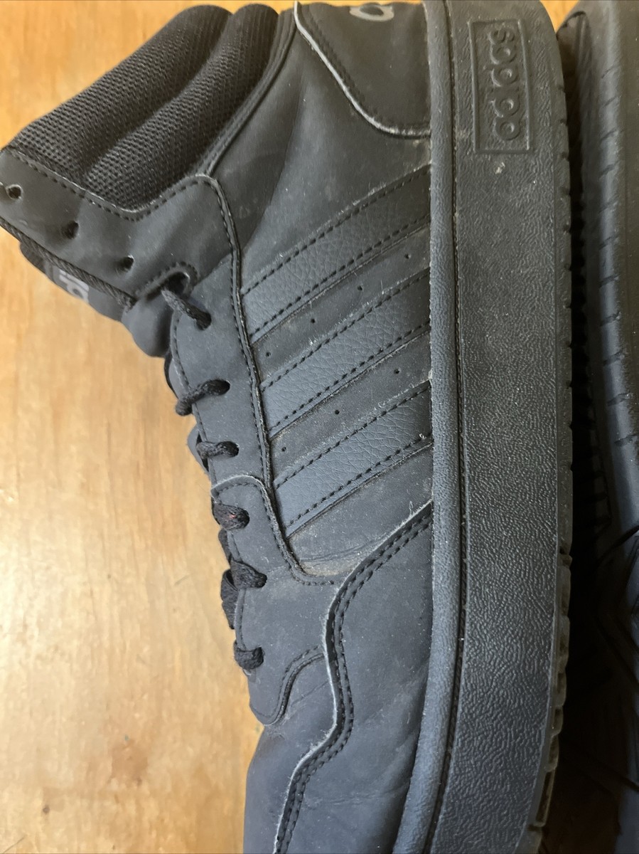 Adidas Mens Hoops 2.0 Mid FV7229 Black / Black Basketball  display picture 1