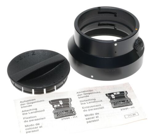 Leica Leitz #12526 Lens Hood A42 + Leica #14043 Hood Cap Leica Leitz #12526 Lens Hood A42 + Leica #14043 Hood Cap