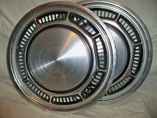 Lot of 2 Vintage Ford Car 14" In Hubcap Hub Cap Wheelcover  Replacement Parts 