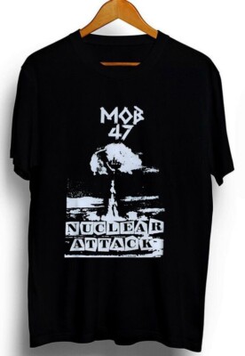 MOB 47 T-shirt NUCLEAR ATTACK, punk rock music, gift for fan TE5615