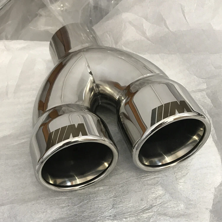 Exhaust Pipes with Dual Tailpipes for BMW 05-12318i 320i 325 E90 Foto 4 de 4