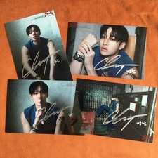 Stray Kids SKZ Bang Chan Photo ATE Autographed Signed K-POP Collection 2024