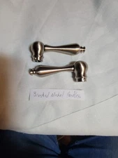 PHYLRICH D200 Satin Brushed Nickel Sink Faucet Replacement handles (2) NEW