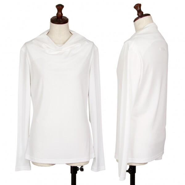 Jean-Paul GAULTIER FEMME Drape Neck Stretch T Shirt Size 40(K 