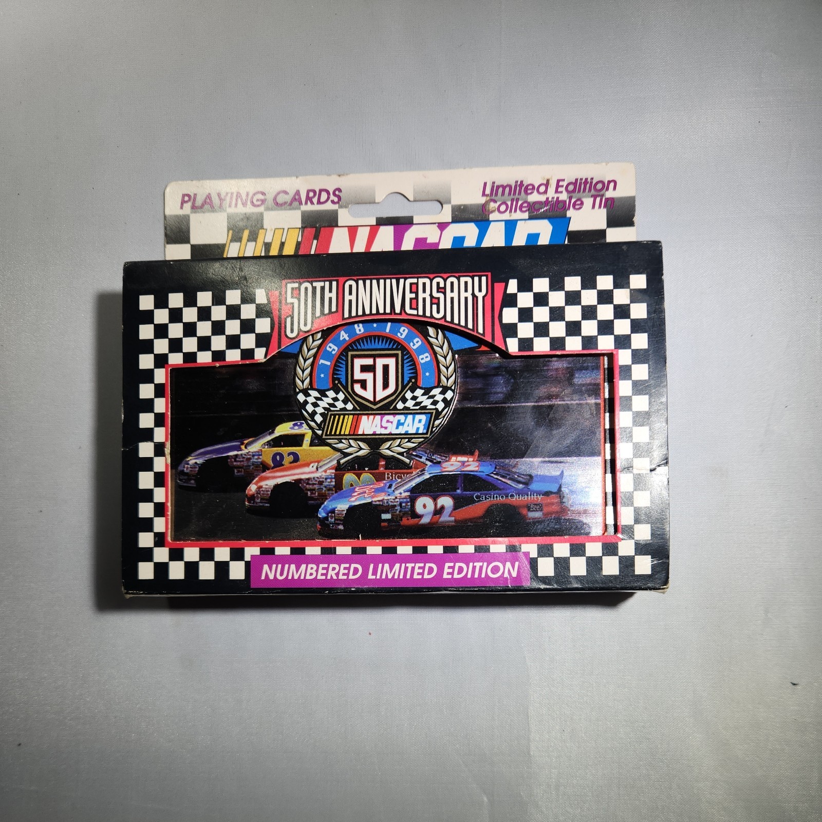 50th Anniversary NASCAR Collector's Tin Limited Edition Playing Cards