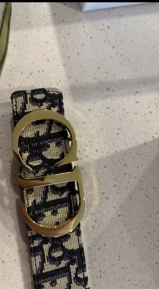 Christian Dior Belt Oblique Reversible with Buckle Dust Bag Included and box  - Image 3 of 4