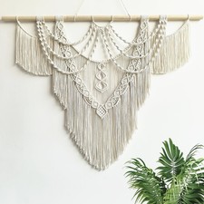 Large Macrame Wall Hanging - Boho Tapestry Macrame Wall Decor Art- Chic Bohem...