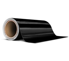 Black Gloss Air-release Adhesive Vinyl Tape Roll 6 Inch X 20ft