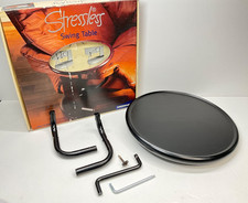 Ekornes Stressless 12" Adjustable Swing Table BLACK w/ Left & Right Brackets