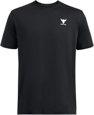 Under Armour Men's Project Rock Simple Branded Short Sleeve T-Shirt Black