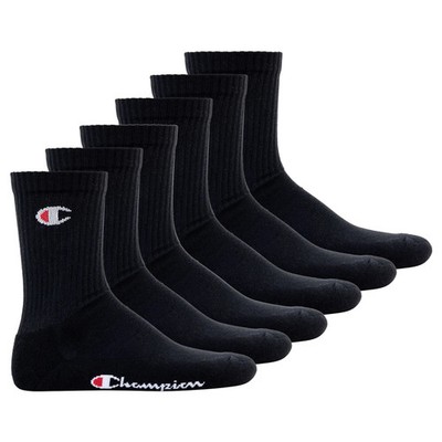 Champion Unisex Socken, 6 Paar - Crew Socken Basic