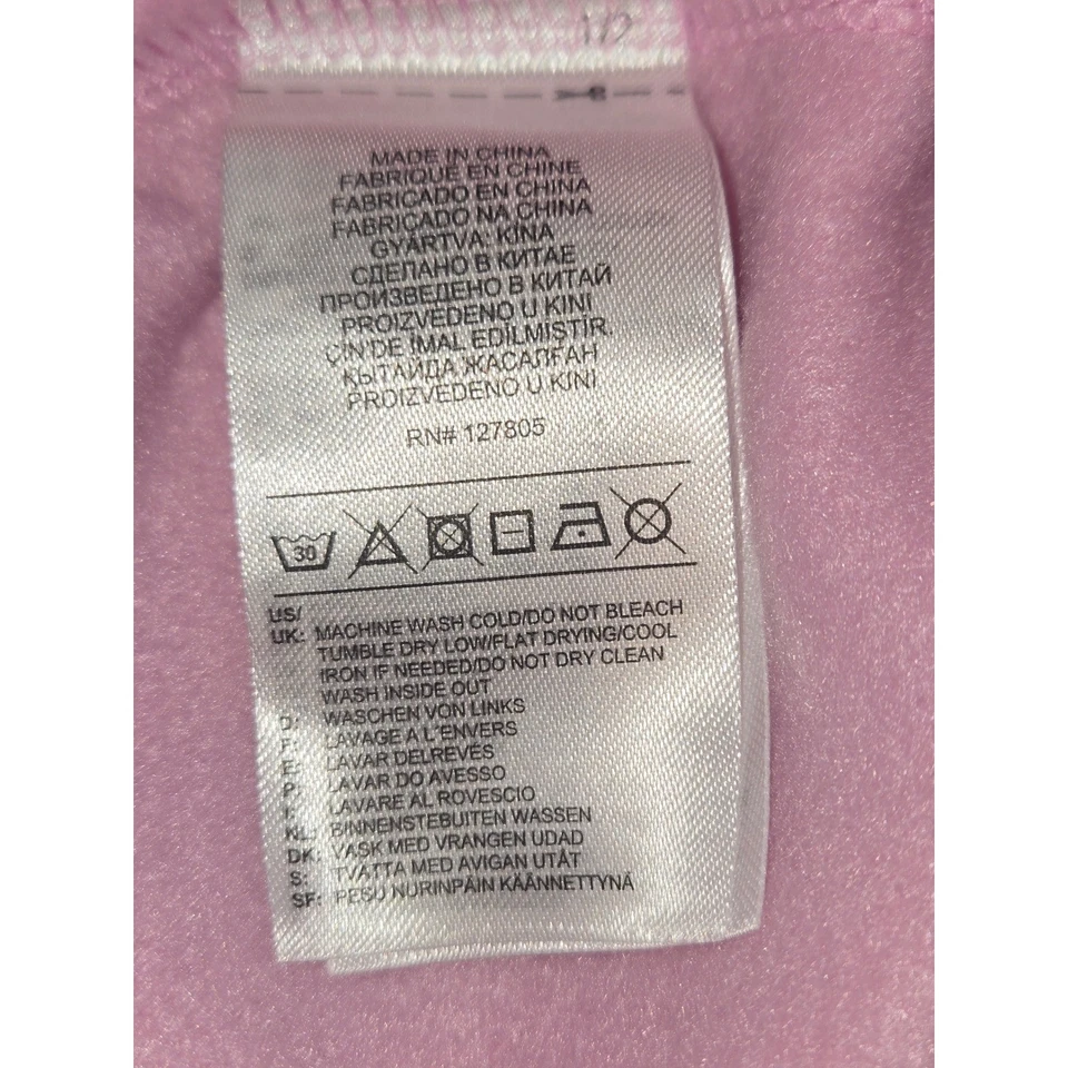 Reebok Kids Girls Pink Hoodie Sweatshirt Pullover Size M (8/10) - Image 3 of 4