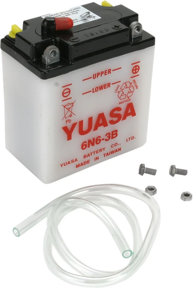 Yuasa 6N6-3B Conventional 6 Volt Battery YUAM2660B - Imagem 2 de 2