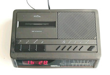 Réveil Vintage Radialva 355-03 à Cylindres - Années 60/70 - Blanc