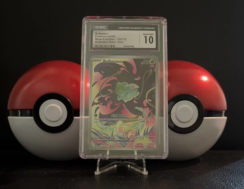 CGC 10 - Bulbasaur 133/132 Pokemon Mega Evolution Gem Mint 