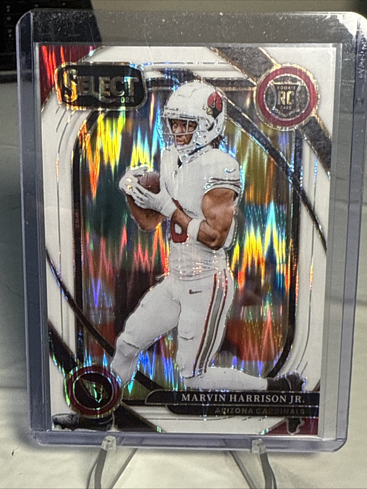 2024 Panini Select Marvin Harrison Jr /199 (RC) Club Level White Shock