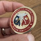USMC Medical Officer 1 Star General Challenge Coin HQ Marine Challenge Coin — photo 2