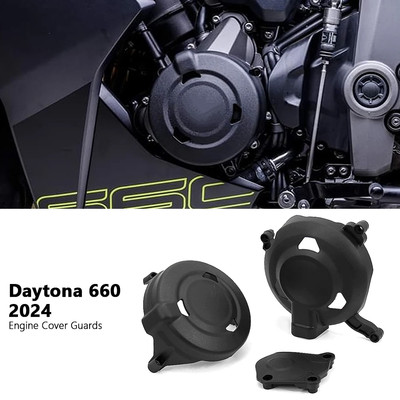 Engine Cover Case For Trident 660 Tiger Sport 660 2021-2024 Daytona 660 2024