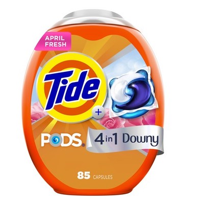 Tide Power PODS  with Downy Liquid Laundry Detergent Pacs, April Fresh Scent