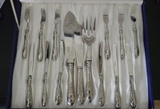 Servizio Posate da 6 Solingen Arg. 800 Placcato Vintage