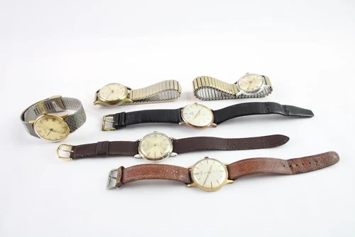 Vintage Mechanical Watches Timex Ingersoll Kienzle Chrysler SPARES/REPAIRS x 6