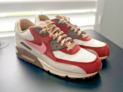 Size 11.5 - Nike Air Max 90 NRG '' Bacon'' 2021 (CU1816-100) OG Box Extra Laces