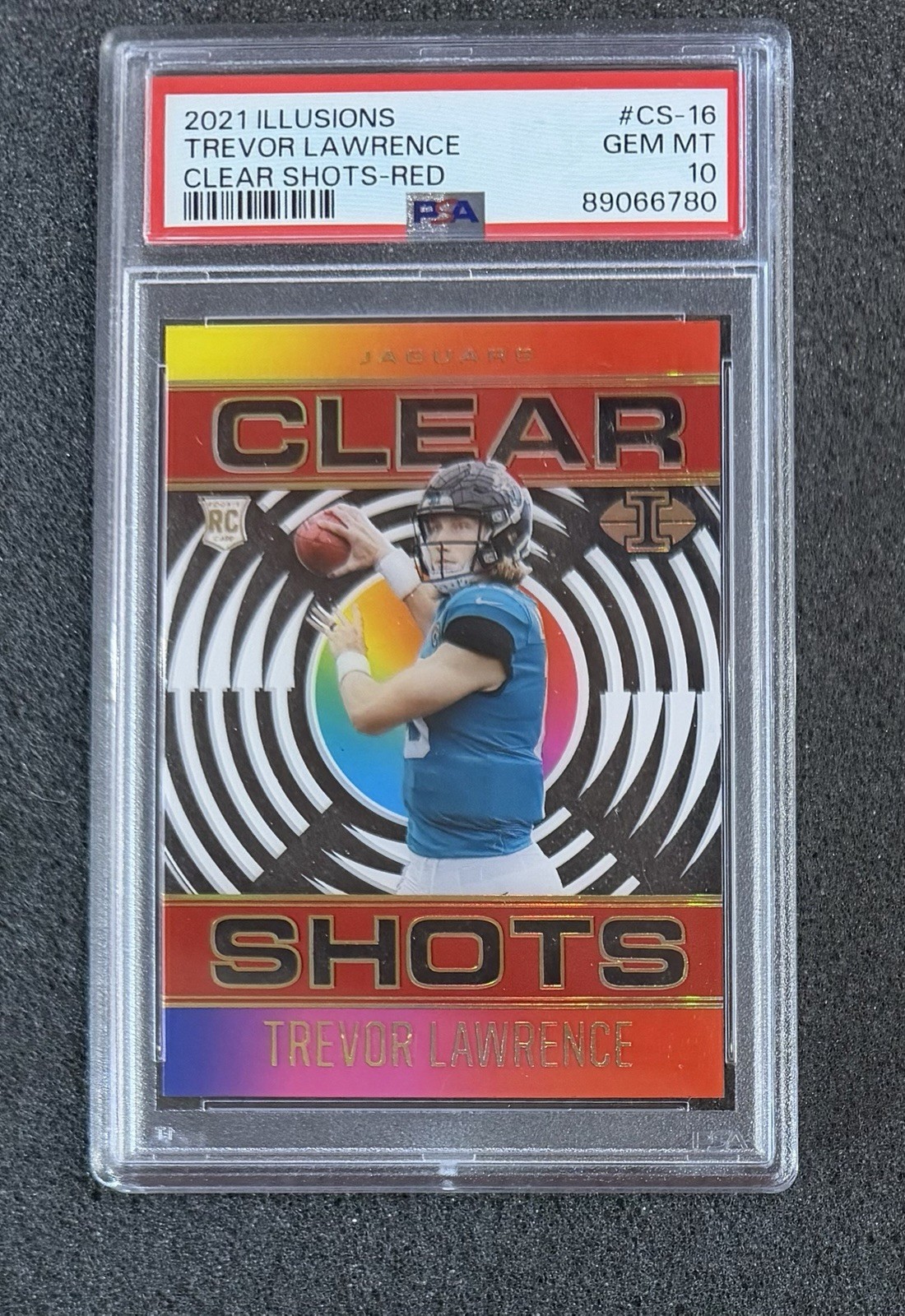 2021 Panini Illusions - #CS-16 Trevor Lawrence (RED)- PSA 10