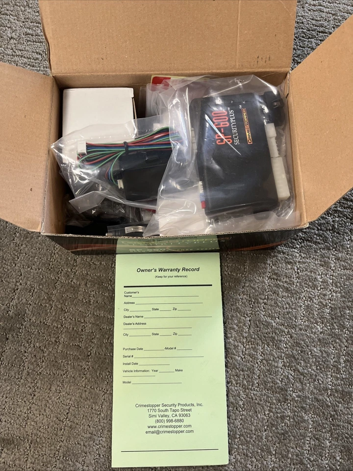 Crimestopper SP-600 2-way Paging Remote Start Keyless Entry Car Alarm System - Image 2 of 4