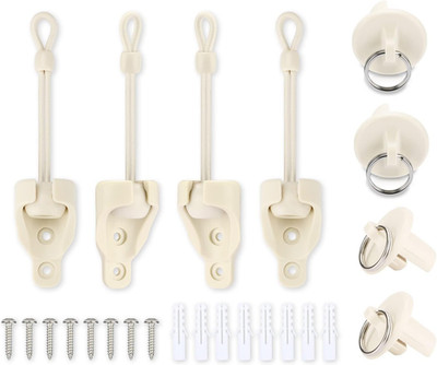 Coolaroo Shade Replacement Parts Bungee Kit and End Cap,Weather Resistance,For C
