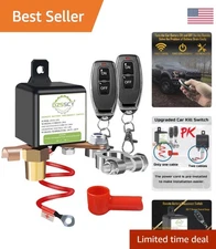 Remote Battery Disconnect Switch 12V 250A - Anti-Theft Kill Switch Solution