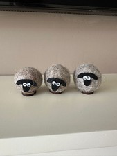 3 Wool Felt L' Arche Small Sheep Handmade Bethlehem Palestine Decoration