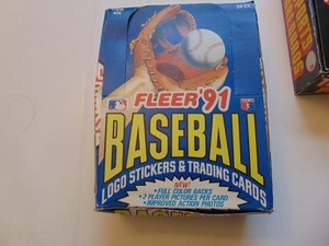1991 Fleer Baseball Rack Pack Box 24 Factory Sealed Rack Packs