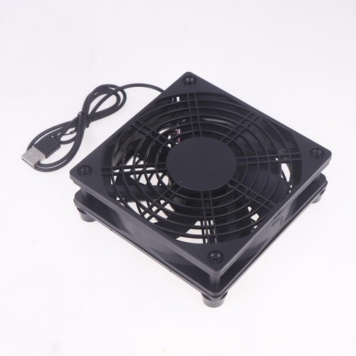 1 Piece 120mm Router Cooling Fan DC 5V USB Power W/Screws Protective Net _we