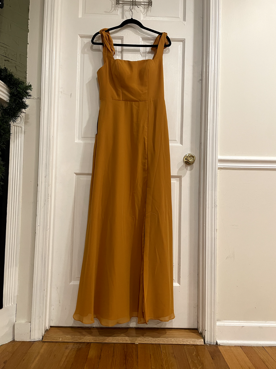 Azazie Butterscotch A-Line with Pockets Chiffon Convertible Bridesmaid Dress (8) | eBay Azazie Butterscotch A-Line with Pockets Chiffon Convertible Bridesmaid Dress (8) | eBay