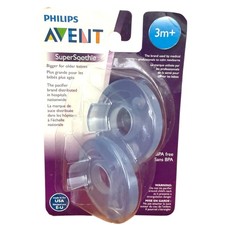 Philips Avent SuperSoothie Pacifiers 3M Blue 2 Pack BPA Free New Sealed
