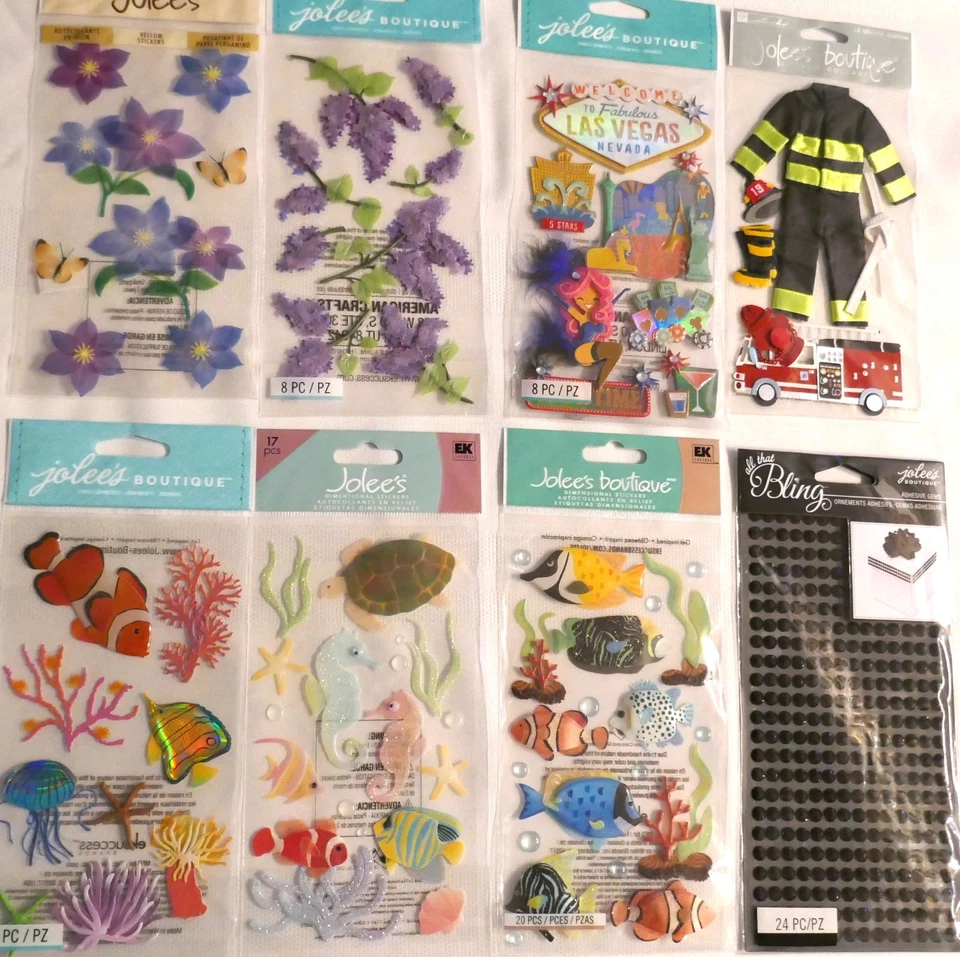 HUGE LOT OF 155 PACKS BY JOLEE'S ONLY! SO MANY THEMES NO DUPLICATES ! - Image 3 of 4