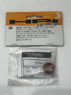 HPI RACING 76962 Gewinderitzel Zahnrad R40/lila 17Tx12mm (1M/1ST Gang/2Gang)