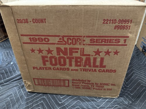 Case 1990 Score Series 1 NFL Football (20) Factory Sealed Player Trivia Cards - Picture 6 of 8