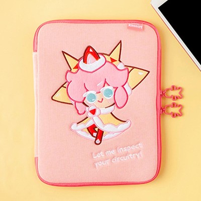 NEW Cookie Run Kingdom Strawberry Crepe 11'' Tablet Laptop Sleeve Case Bag Pouch