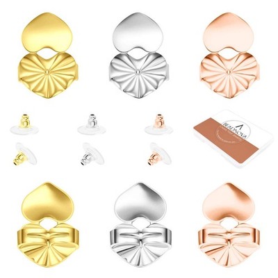 BEADNOVA Magic Earring Lifter Back For Droopy Ear Studs Bullet Heart 