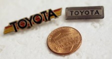 Vintage Toyota Tri-color Emblem Lapel Hat Tie Pin Tacomatundra4-runner 2 Pins