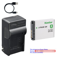 Kastar NP-FR1 Battery AC USB-C Charger for Sony Cyber-Shot DSC-P120 P150 P200
