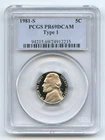 1981-S Jefferson Nickel Proof — photo from another recent sale