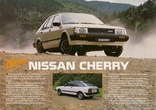 Nissan Cherry 1984-1985 UK Market Launch Single Sheet Sales Brochure