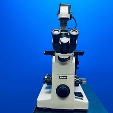 Nikon Diaphot TMD Phase Contrast Inverted Microscope 1980s Halogen Bulb 12V-50 W