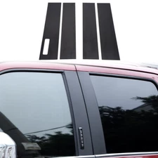 Carbon Fiber Car Window B Pillar Post Trim Sticker Decoration For Ford F150 15+