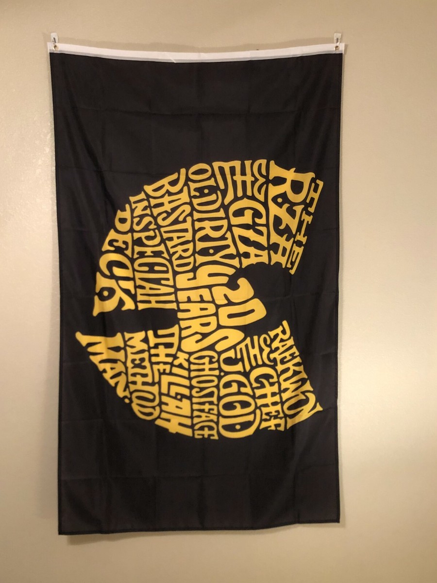 Wu-Tang Clan Banner Flag Wu Tang Rap Music Black 3x5 for