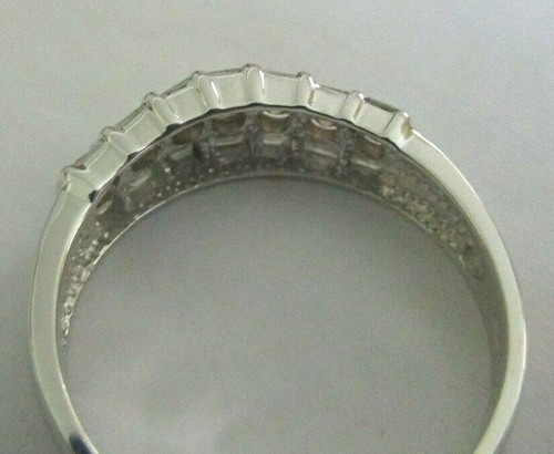 14K Gold White & Fancy Color Diamond Wedding Band TCW=1.00 F-VS2 Value=$5,900 - Picture 6 of 11