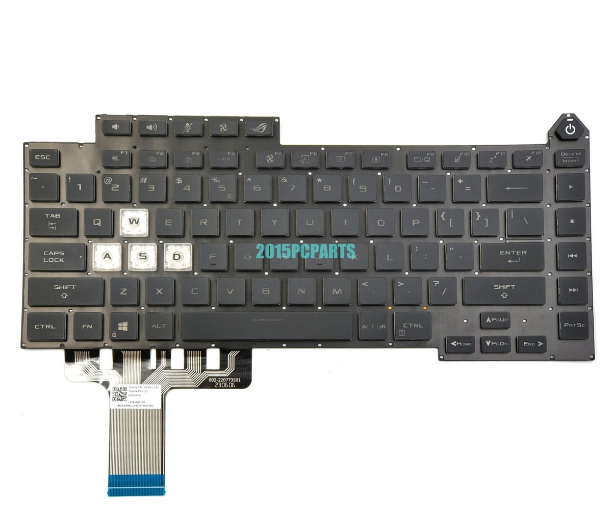 New ASUS ROG Strix G15 G513 G513Q G513QM G513QY G533Z keyboard US