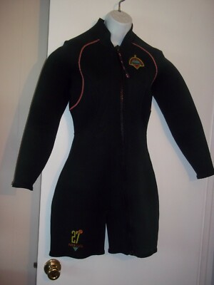 MARES  Latitude 27 Parallel  Black Long Sleeve  Shorty Wetsuit ~Size M~3 MM ~EUC